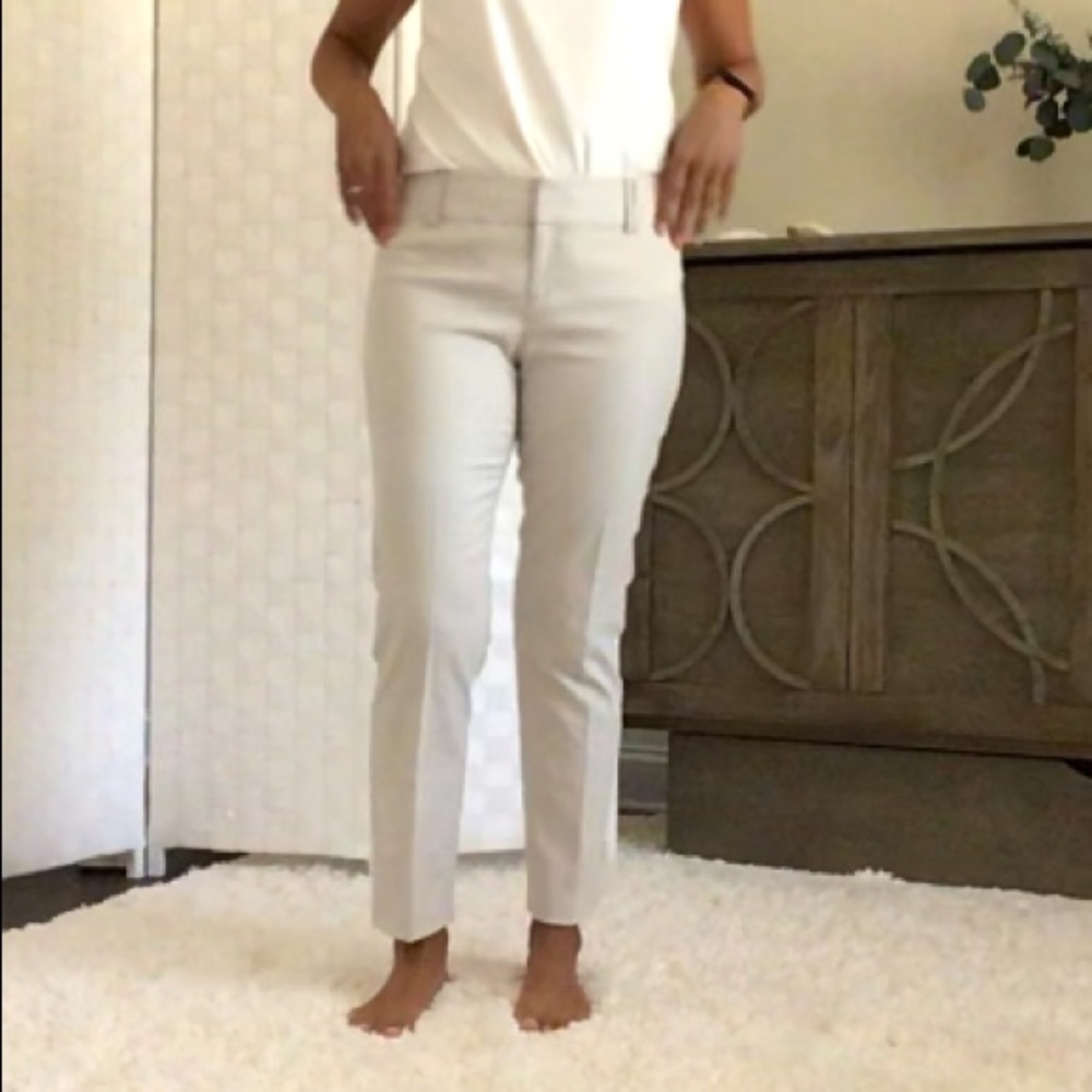 Cream and sand gold trousers